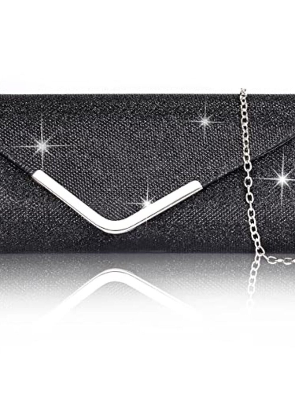 🆕 Clutch Purses for Women, Shiny Sequin Envelope Clutch Evening Bag with
